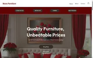 Roses Furniture website