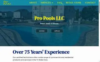 Pro Pools LLC website