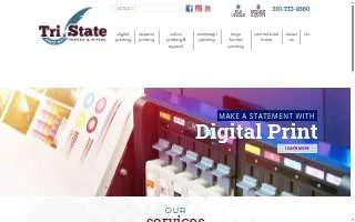 Tri-State Printing website