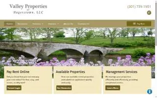 Valley Properties of Hagerstown, LLC website