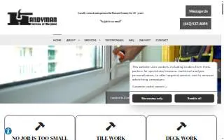 Handyman Services of MD Inc. website
