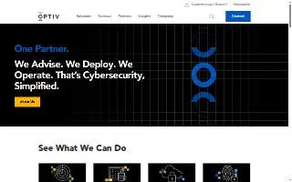 Optiv + ClearShark website