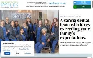 Ellicott City Smiles Dental Group website