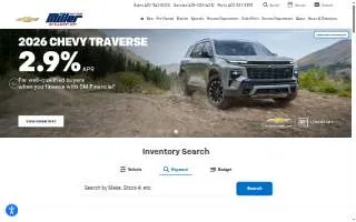 Miller Brothers Chevrolet Body Shop of Ilchester website