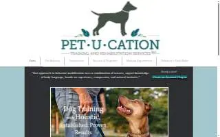 Pet-U-Cation Training & Rehabilitation Services, LLC of Ilchester website