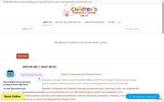 Children's Evaluation & Therapy Center website