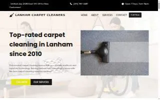 Lanham Carpet Cleaners of Landover website