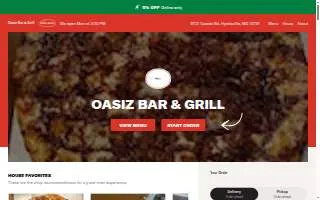 Oasiz Bar & Grill website