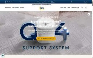 Serta website