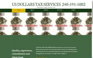 US Dollars Tax Services website