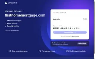 First Home Mortgage - Annapolis website