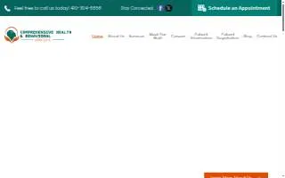 Comprehensive health & Behavioral services website