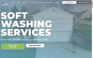 Gentle Pressure Roof and Exterior Cleaning website