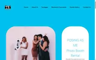 Posing As Me Photo Booths website