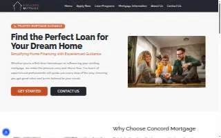 Concord Mortgage website