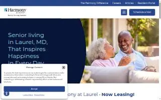 Harmony at Laurel - Sales Center website