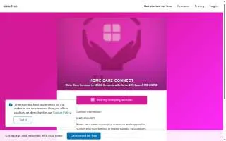 Home Care Connect Laurel website