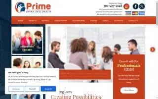 Prime Behavioral Health website