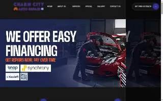 Charm City Auto Repairs website