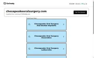 Chesapeake Oral Surgery Associates of Linthicum website