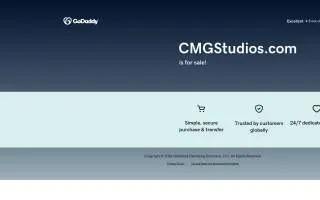 CMG Studios website