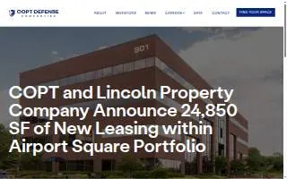 Corporate Office Properties Trust website