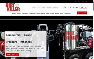 Dirt Killer pressure washers website
