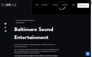 Baltimore Sound Entertainment website