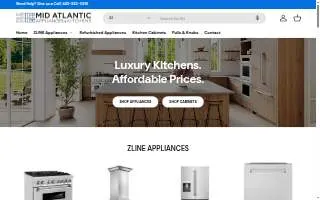 Mid Atlantic Appliances & Kitchens of Lochearn website