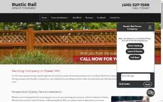 Rustic Rail Fence Company of Edgewood website