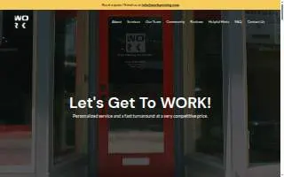 WORK Printing and Graphics website