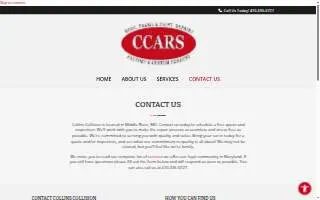 Collins Collision & Auto Repair website
