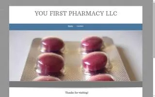 You First Pharmacy LLC of Essex website