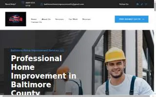 Baltimore Home Improvement Services website
