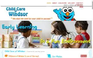 Child Care of Windsor website