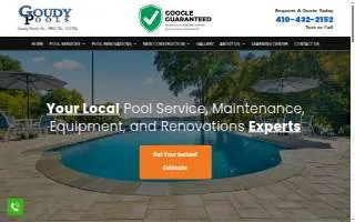 Goudy Pools, Inc of Milford Mill website