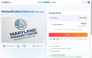 Maryland Podiatry Center of Milford Mill website