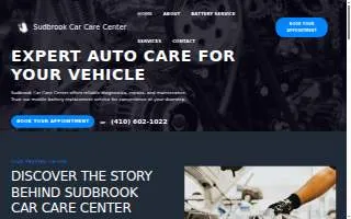 Sudbrook Car Care Center Inc of Milford Mill website