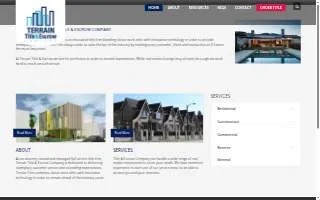 Terrain Title & Escrow Company of Milford Mill website