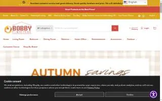 Bobby Furniture website