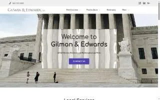Gilman & Edwards, LLC of Montgomery Village website