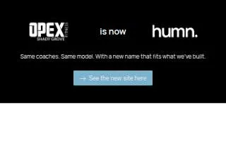 OPEX Shady Grove website