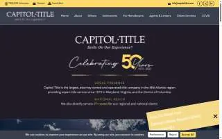 Capitol Title-Rockville website