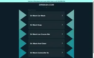 Dr. Wash of New Carrollton website
