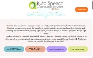 Kuta Speech and Language Services website