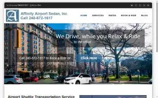 Affinity Airport Sedan, Inc. website