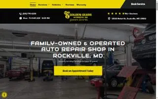 Golden Gears Automotive, Inc of North Bethesda website