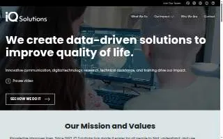 IQ Solutions Inc website