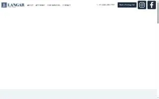 Langar Law Firm of North Bethesda website