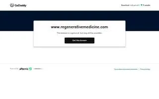 Regenerative Orthopedics and Sports Medicine of North Bethesda website